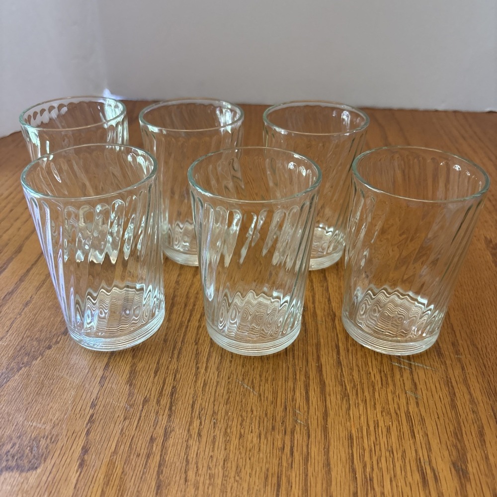 FEG68 Flat Bottom Tumbler By‎ Federal Glass Optic Set Of 6